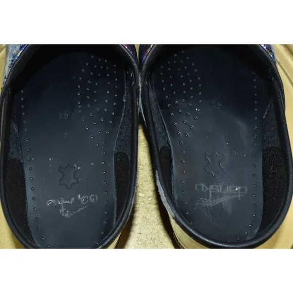 Dansko Metallic Wash Patent Professional Work Nurse Clogs 41 US 11.5 -Flaws- - Picture 12 of 13